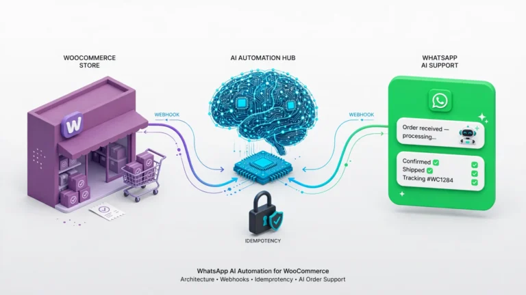 WooCommerce WhatsApp AI automation architecture